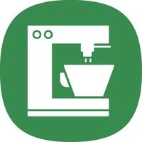 Kaffee Maschine Glyphe Kurve Symbol vektor