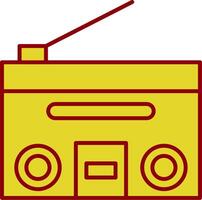 Radio Glyphe Kurve Symbol vektor