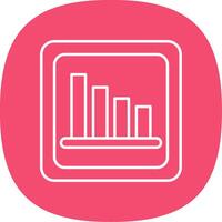 Bar Diagramm Linie Kurve Symbol vektor