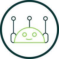 Chatbot Linie Kreis Symbol vektor