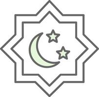 islamisch Star Stutfohlen Symbol vektor