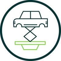 Auto Reparatur Linie Kreis Symbol vektor