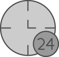 24 Std Stutfohlen Symbol vektor
