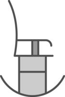 schaukeln Stuhl Stutfohlen Symbol vektor