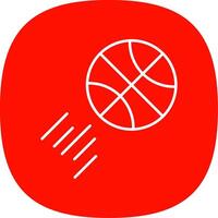 Basketball Linie Kurve Symbol vektor