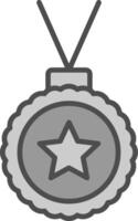 Medaille Stutfohlen Symbol vektor