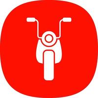 Motorrad Glyphe Kurve Symbol vektor