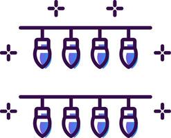 Beleuchtung Gradient gefüllt Symbol vektor