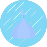 Moschee Kuppeln eben Blau Kreis Symbol vektor