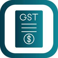 gst Glyphe Gradient runden Ecke Symbol vektor