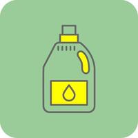 Waschmittel gefüllt Gelb Symbol vektor