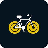 Fahrrad-Glyphe zweifarbiges Symbol vektor