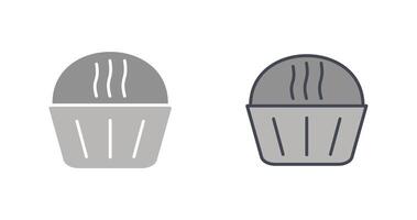 Creme-Muffin-Symbol vektor