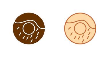 Creme-Donut-Symbol vektor