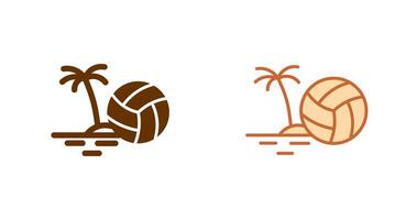 Strand Volleyball Symbol vektor
