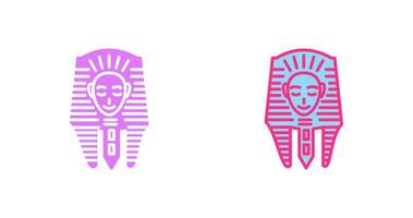 egyptisk ansikte ikon vektor