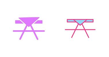 Picknicktisch-Symbol vektor