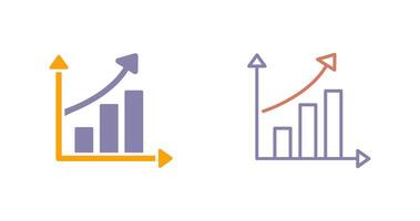 Symbol für steigende Statistiken vektor