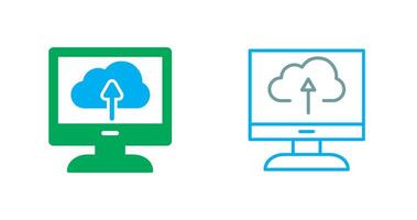 Wolke Backup Symbol vektor