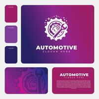 redskap logotyp design, lämplig för bil- industri märken vektor