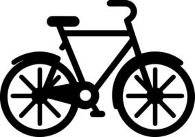 Fahrrad Symbol eben Design Illustration von Radfahren Symbol mit Rennen Fahrrad und Berg Fahrrad Silhouette Logo Design, einfach Linie auf minimal Hintergrund vektor