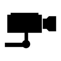 Überwachung Kamera Symbol auf Weiß Hintergrund vektor