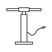 Fahrrad Pumpe Symbol auf Weiß Hintergrund vektor