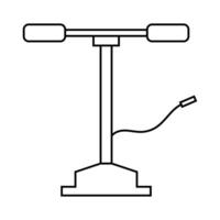 Fahrrad Pumpe Symbol auf Weiß Hintergrund vektor