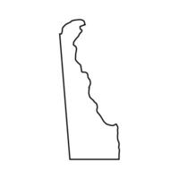 Delaware Karte im vektor
