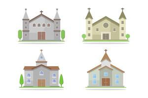 Kirche Gebäude illustriert im vektor