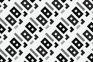 retro svart och vit geometrisk mönster bakgrund, abstrakt fyrkant rader konst. trendig bauhaus mönster bakgrunder vektor