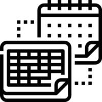 Kalender Symbol Symbol Bild vektor