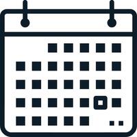 Kalender Symbol Symbol Bild vektor