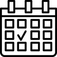 Kalender Symbol Symbol Bild vektor