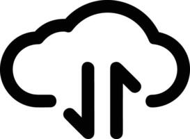 Wolke Symbol Symbol Bild. Illustration von das Hosting Lager Design Bild vektor