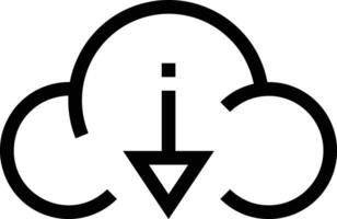 Wolke Symbol Symbol Bild. Illustration von das Hosting Lager Design Bild vektor