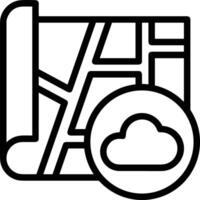 Wolke Symbol Symbol Bild. Illustration von das Hosting Lager Design Bild vektor