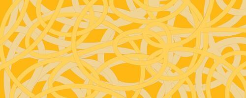 Nudel Ramen Muster Hintergrund. Pasta Essen Textur Spaghetti geometrisch. abstrakt Ramen Ornament. eben Illustration. Welle Textur Hintergrund vektor