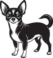 Chihuahua Hund - - Illustration isoliert Weiß Hintergrund vektor