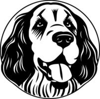 Hund - - minimalistisch und eben Logo - - Illustration vektor