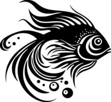 fisk - minimalistisk och platt logotyp - illustration vektor