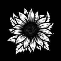 blomma, minimalistisk och enkel silhuett - illustration vektor