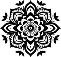 mandala, minimalistisch und einfach Silhouette - - Illustration vektor