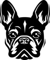 franska bulldogg, minimalistisk och enkel silhuett - illustration vektor
