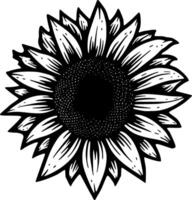 Sonnenblume, minimalistisch und einfach Silhouette - - Illustration vektor
