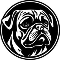 Mops - - hoch Qualität Logo - - Illustration Ideal zum T-Shirt Grafik vektor