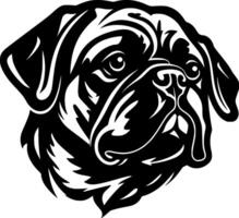 Mops - - hoch Qualität Logo - - Illustration Ideal zum T-Shirt Grafik vektor