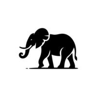 Elefanten Silhouette, Tier Symbole, wild Leben, Wald Tiere vektor