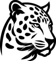 leopard, minimalistisk och enkel silhuett - illustration vektor