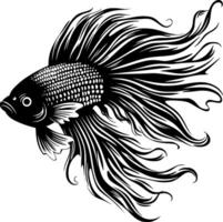 betta fisk - hög kvalitet logotyp - illustration idealisk för t-shirt grafisk vektor